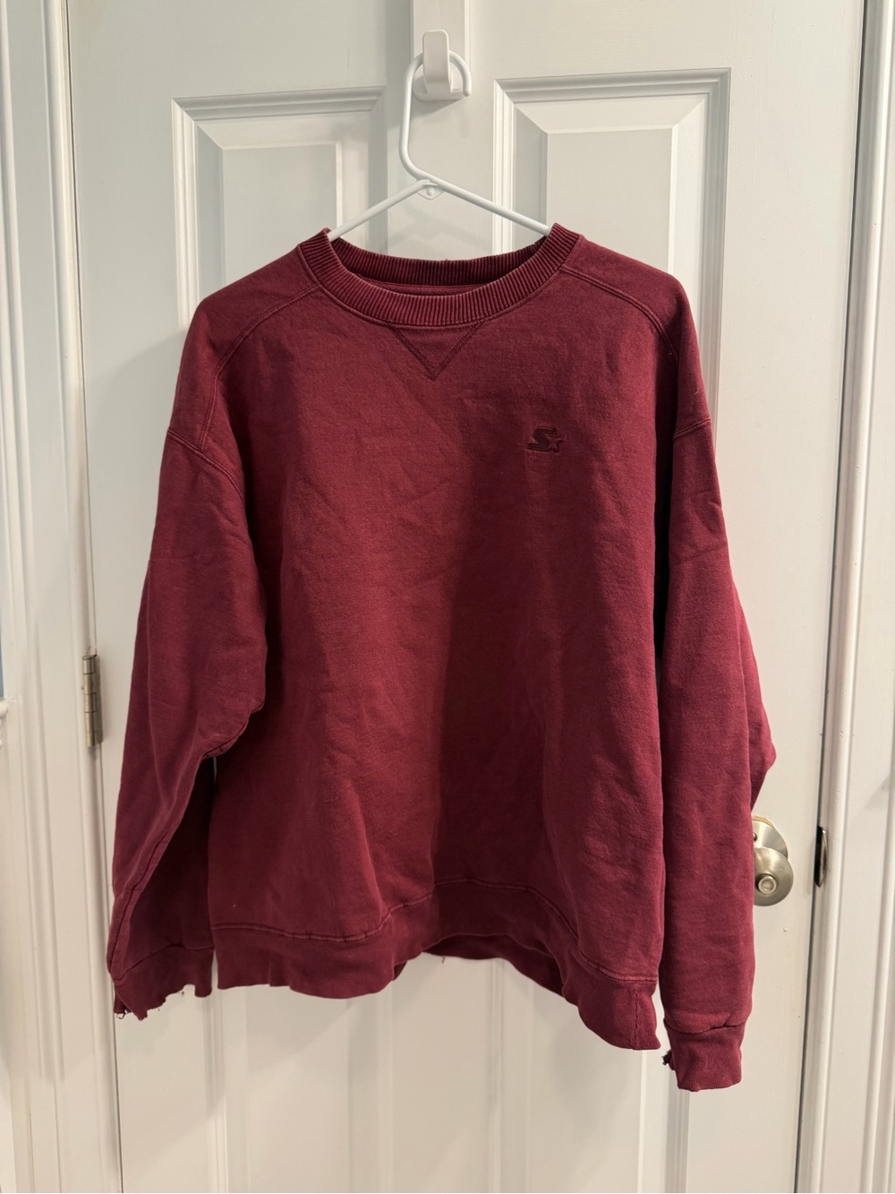 STARTER Burgundy Crewneck Sweatshirt